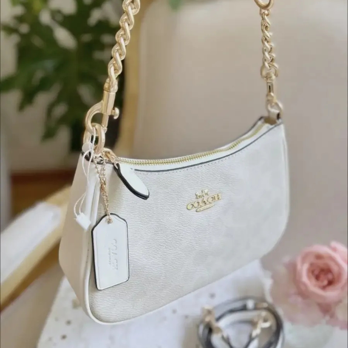 COACH TERI SIGNATURE CANVAS BAG