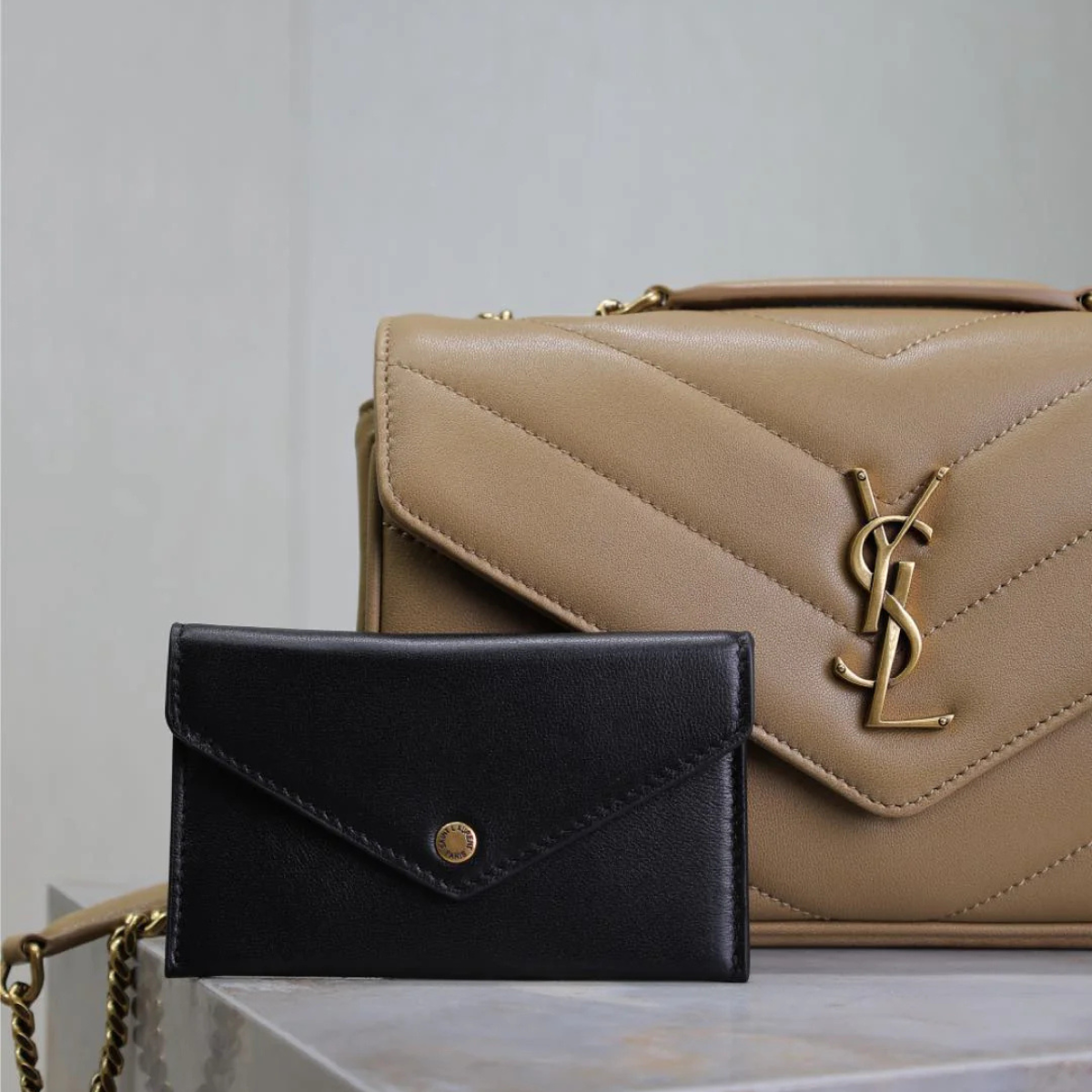 SAINT LAURENT LOULOU SMALL MATELASSÉ LAMBSKIN BAG